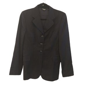 Grand Prix Black Equestrian Riding Blazer. Size 12 Tall